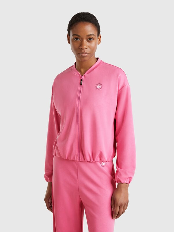 MODAL zip-up sweatshirt Women